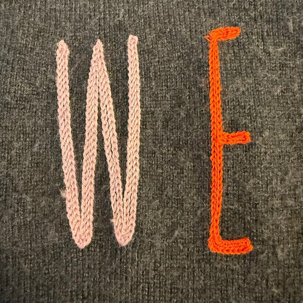Sundance Weekends Sweater Wool Blend Embroidered Cozycore Blue Women’s Small - Picture 8 of 10